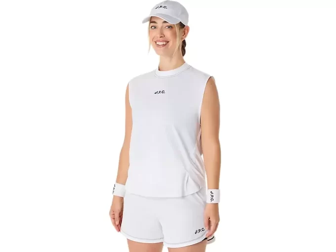 A.P.C. x TOP BEZ RĘKAWÓW Z OKRĄGŁYM KOŁNIERZEM