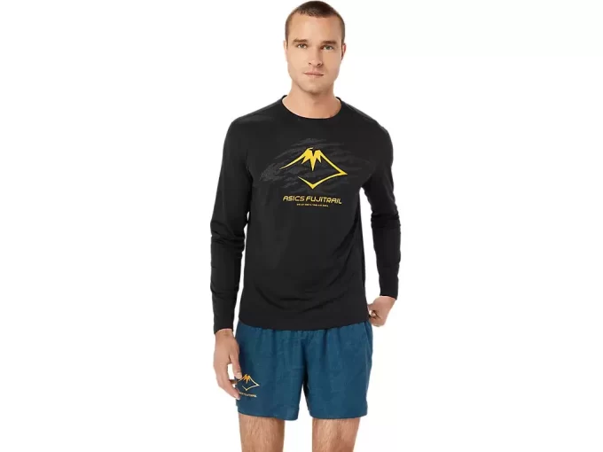 Bluzka z długim rękawem i logo FUJITRAIL