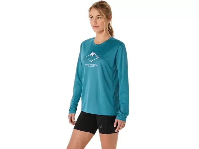 Bluzka z długim rękawem i logo FUJITRAIL