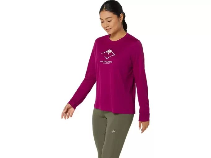 Bluzka z długim rękawem i logo FUJITRAIL