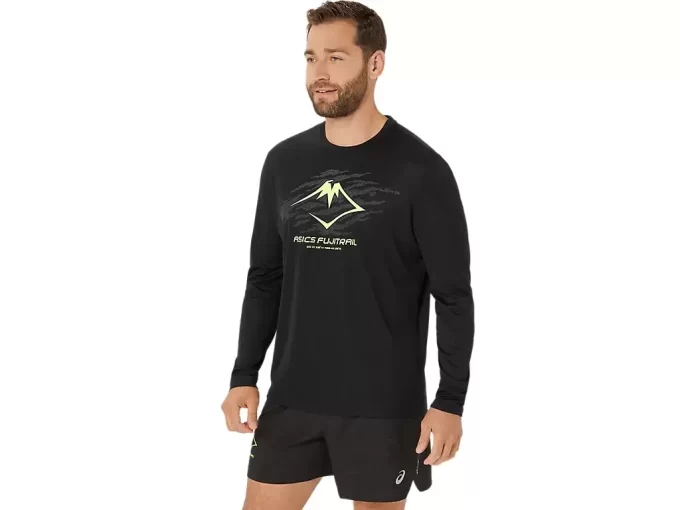 Bluzka z długim rękawem i logo FUJITRAIL