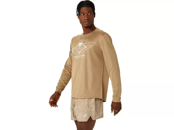 Bluzka z długim rękawem i logo FUJITRAIL