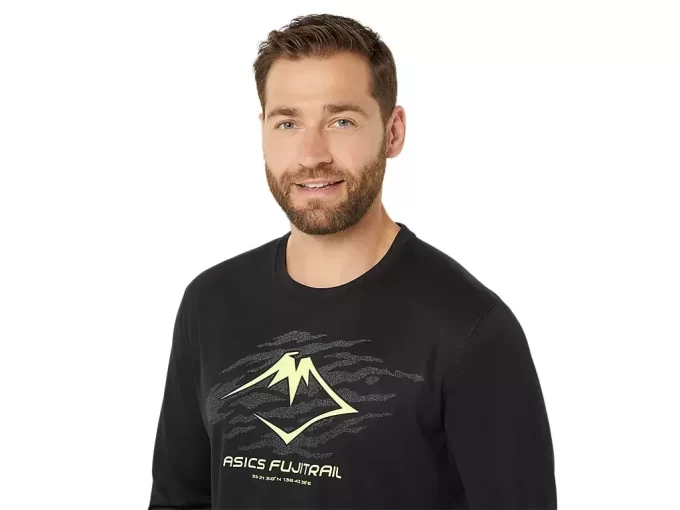 Bluzka z długim rękawem i logo FUJITRAIL