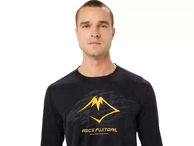 Bluzka z długim rękawem i logo FUJITRAIL