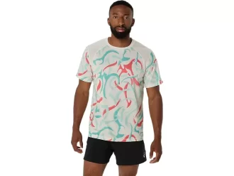 BLUZKA Z KRÓTKIM RĘKAWEM Z NADRUKIEM ROAD ALL OVER