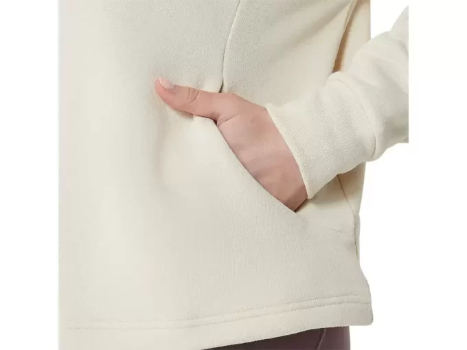 Bluzka z wysokim kołnierzem z dzianiny frotte