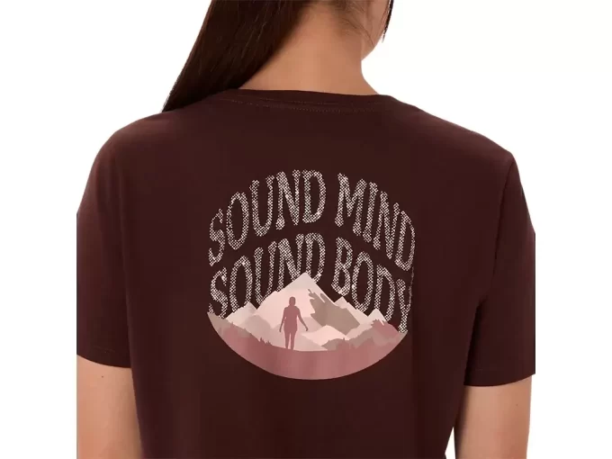 DAMSKA KOSZULKA ASICS NATURE Z DEKOLTEM W SEREK I KRÓTKIM RĘKAWEM