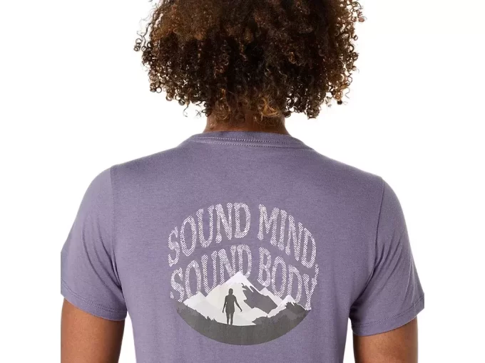 DAMSKA KOSZULKA ASICS NATURE Z DEKOLTEM W SEREK I KRÓTKIM RĘKAWEM