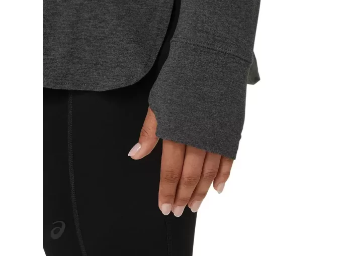 DAMSKI TOP Z DŁUGIM RĘKAWEM W KOLORZE MELANŻOWYM