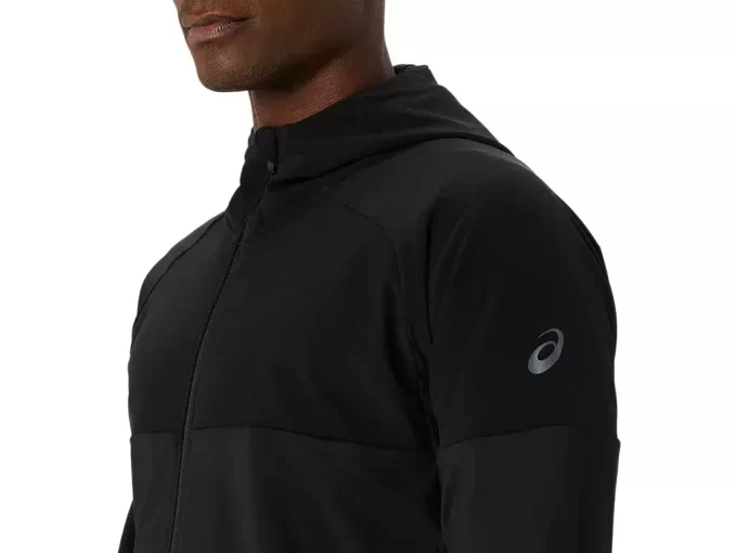 DZIANINOWA BLUZA Z KAPTUREM I ZAPINANYM NA ZAMEK