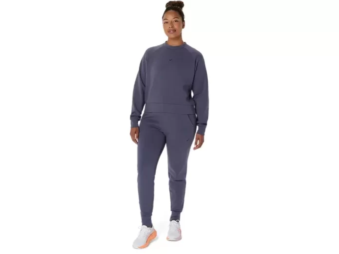 Dzianinowa bluzka z okrągłym dekoltem zapewniająca swobodę ruchów