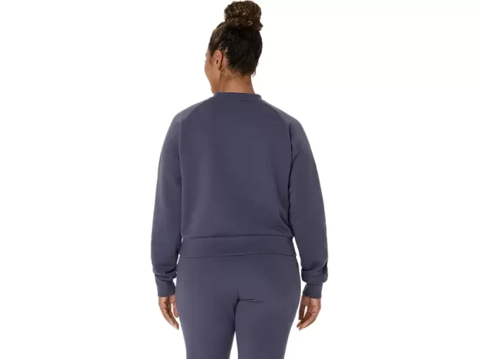 Dzianinowa bluzka z okrągłym dekoltem zapewniająca swobodę ruchów