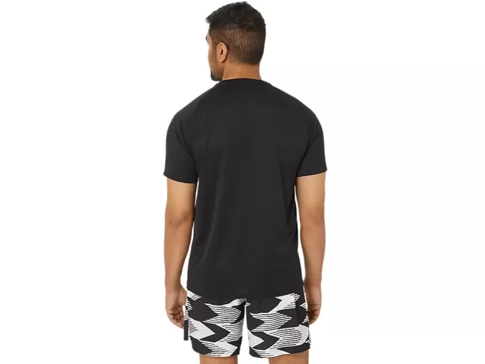 DZIANINOWY TOP Z KRÓTKIM RĘKAWEM Z OTWIERANYMI KRÓTKIM RĘKAWEM