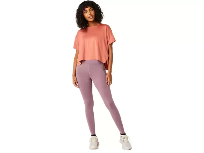 ELASTYCZNA BLUZA Z KRÓTKIM RĘKAWEM ELASTYCZNA BLUZA Z KRÓTKIM RĘKAWEM