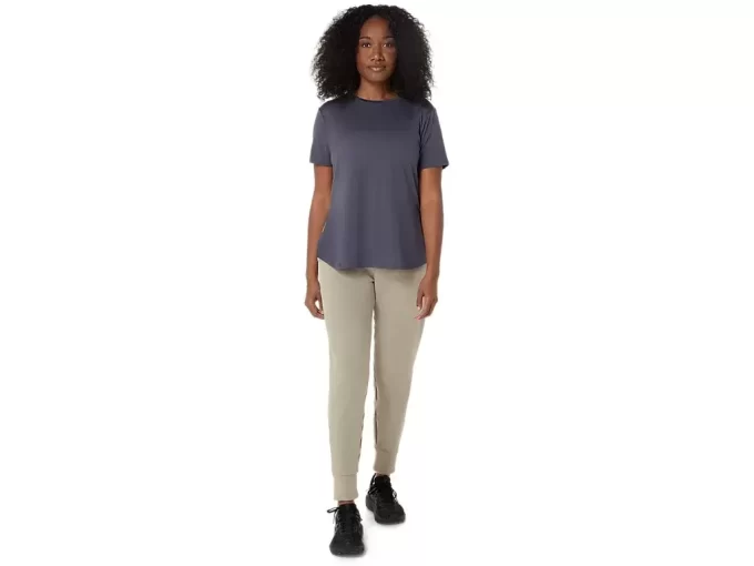 ELASTYCZNA BLUZA Z KRÓTKIM RĘKAWEM