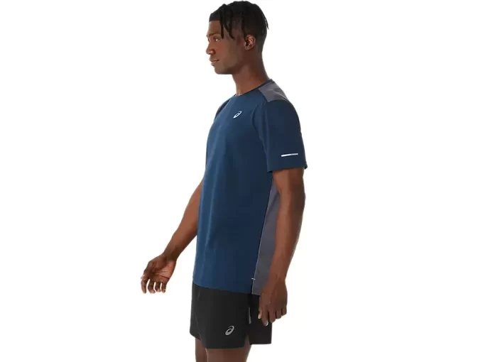 LITE-SHOW SIATECZKOWA BLUZKA Z KRÓTKIM RĘKAWEM