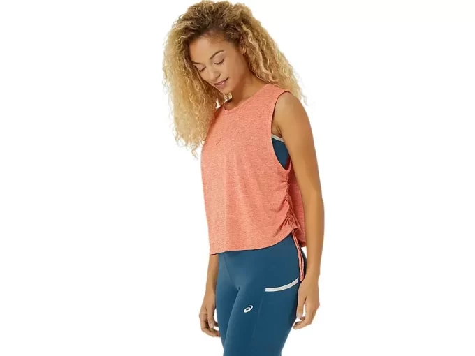 NAGINO FLEX HEATHER BEZRĘKAWOWY TOP