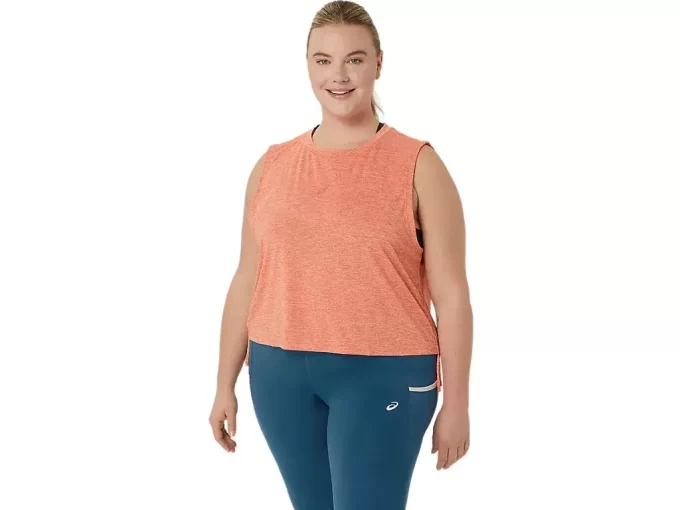 NAGINO FLEX HEATHER BEZRĘKAWOWY TOP