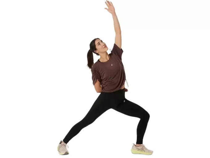 NAGINO RUN REGULOWANY TOP Z KRÓTKIM RĘKAWEM