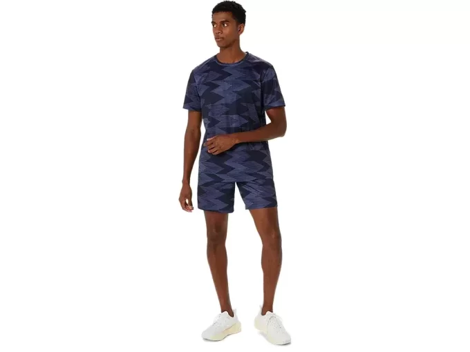 SEZONOWA BLUZKA Z KRÓTKIM RĘKAWEM Z NADRUKIEM NA CAŁEJ POWIERZCHNI