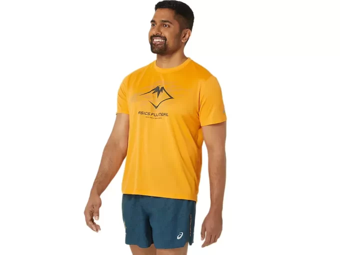 TOP Z KRÓTKIM RĘKAWEM Z LOGO FUJITRAIL