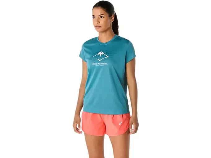 TOP Z KRÓTKIM RĘKAWEM Z LOGO FUJITRAIL