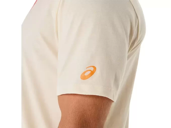 UNISEX KOSZULKA Z KRÓTKIM RĘKAWEM I GRADIENTOWYM LOGO SPIRALNYM